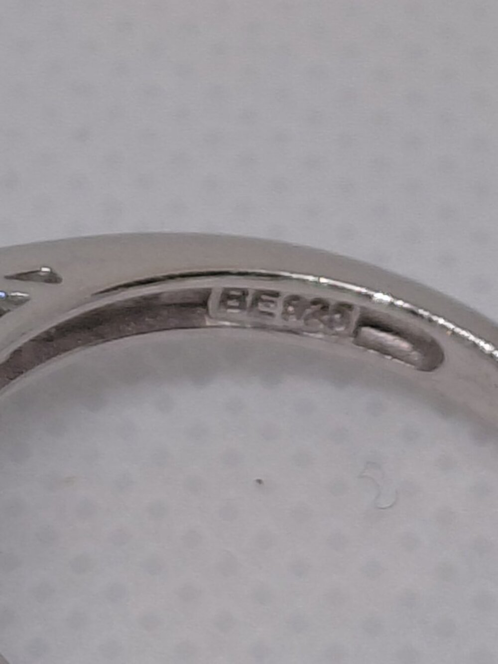 Sterling Silver Travel Bridal Set - Bezel Solitaire & Halo Ring Jacket - Size 9 - Picture 8 of 10